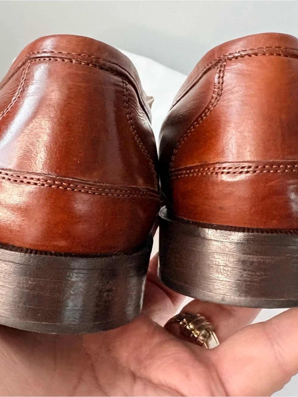 : Johnston & Murphy Italian Leather Tassel Loafers 8.5 M